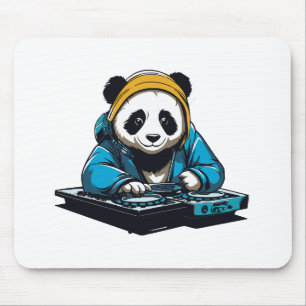 DJ Kawaii Panda Mouse Pad