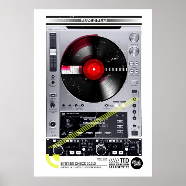 DJ machine Poster (Front)