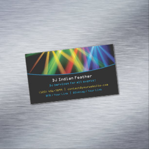DJ 	Magnetic BUSINESS CARD