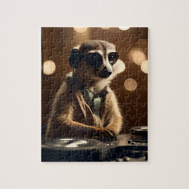DJ Meerkat: Spinning Tracks in the Savanna, Jigsaw Puzzle (Vertical)