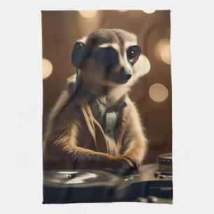 DJ Meerkat: Spinning Tracks in the Savanna, Tea Towel