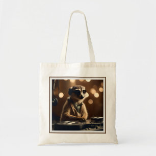 DJ Meerkat: Spinning Tracks in the Savanna, Tote Bag