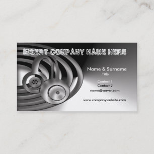 DJ, mixing, sound business cards