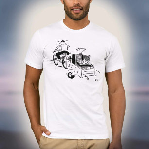 DJ Mobile Disco Record Player Cartoon T-Shirt
