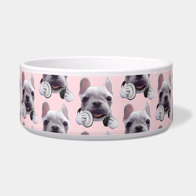 DJ Mode On: Cool French Bulldog with Headphones (Front)