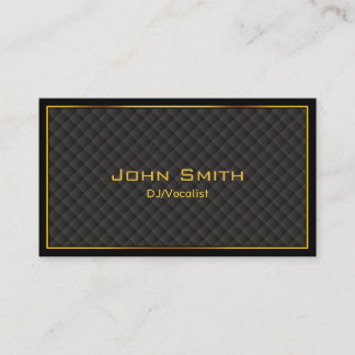 DJ Modern Gold Framed Music Business Card