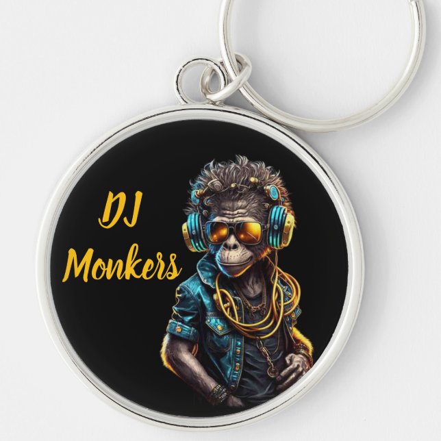 DJ Monkers Key Ring (Front)