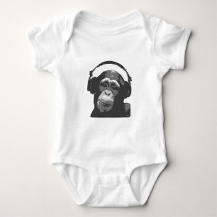 DJ MONKEY BABY BODYSUIT