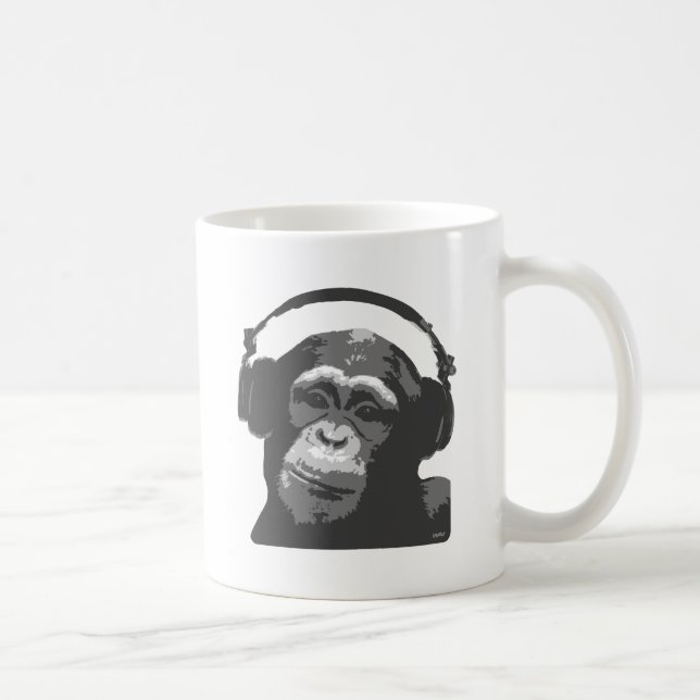 DJ MONKEY COFFEE MUG (Right)