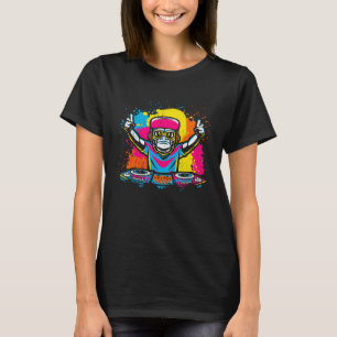 DJ Monkey Music Party Fun Sunglasses Fun Dancing C T-Shirt