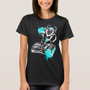 DJ Monkey Music Party Fun Sunglasses Monkey Headph T-Shirt