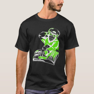 DJ Monkey Music Party Fun Sunglasses Monkey Headph T-Shirt