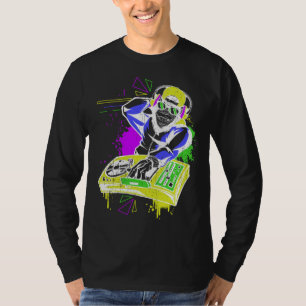 DJ Monkey Music Party Fun Sunglasses Monkey Headph T-Shirt
