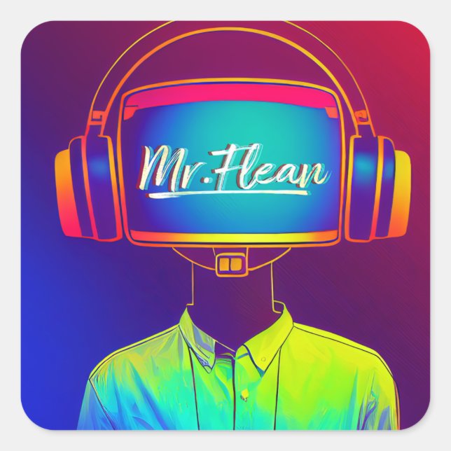 DJ Mr.Flean sticker (Front)