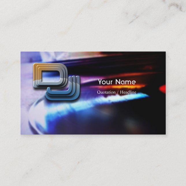 DJ Music Business Card (Front)