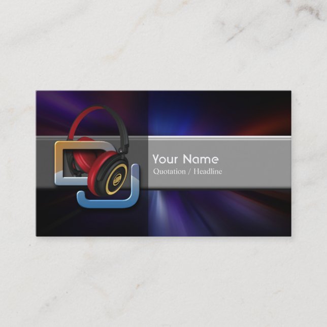 DJ Music Business Card (Front)