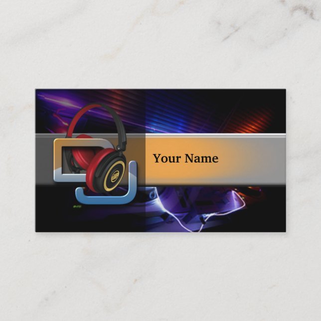 DJ Music Business Card (Front)