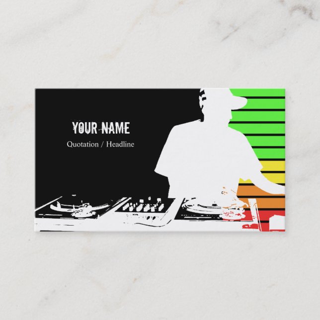 DJ Music Business Card (Front)