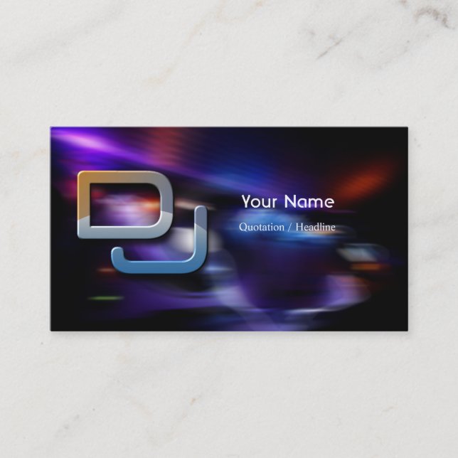 DJ Music Business Card (Front)