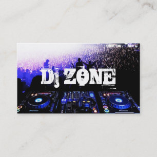 DJ Music Club Entertainment Business Card    