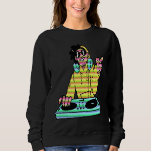 Dj Music DJ carton Cool Sweatshirt