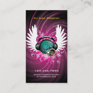 DJ Music Heaven Business Card