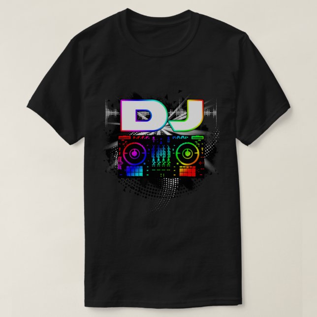 Dj Music Lover Music Player Sound Cool Funny Gift  T-Shirt (Design Front)