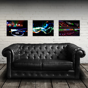 DJ Music Mixer Colours Print Set