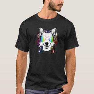Dj Music Rave Corgi Dog T-Shirt