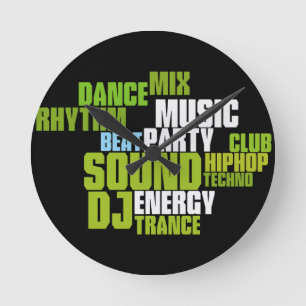 DJ/MUSIC Wall Clock