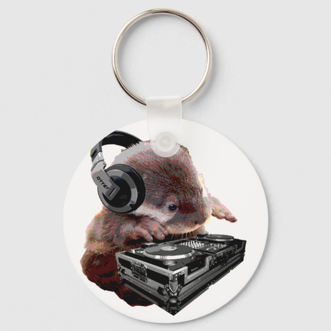 DJ None Otter Key Ring (Front)