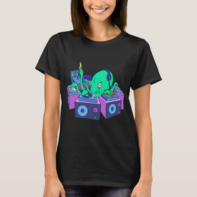 DJ Octopus T-Shirt (Front)