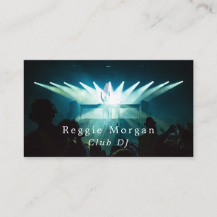 DJ on Stage, Professional DJ Business Card