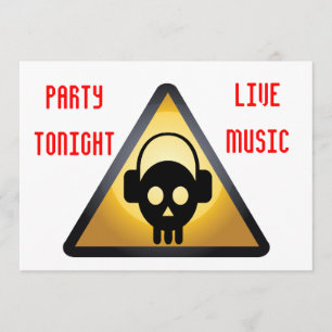 DJ party flyer Invitation