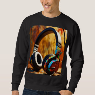 Dj party headphones sweatshirt