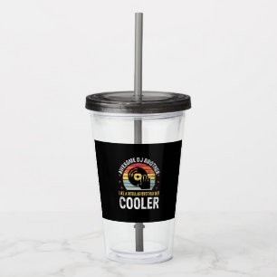 DJ Player Brother Funny Disc Jockey Wedding Party Acrylic Tumbler