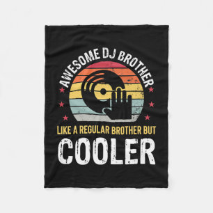 DJ Player Brother Funny Disc Jockey Wedding Party Fleece Blanket