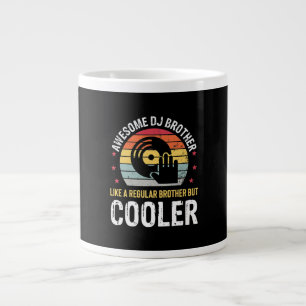 DJ Player Brother Funny Disc Jockey Wedding Party Large Coffee Mug