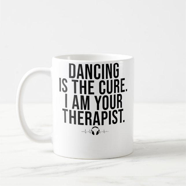 Dj Quote Deejay Funny Dancing Quote Edm Festival Coffee Mug (Left)