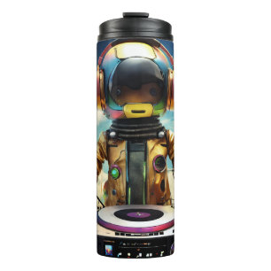 DJ Robot Mug - Futuristic Mixing Console Design