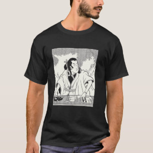 DJ Samurai Disc Jockey Ninja Japanese Warrior T-Shirt