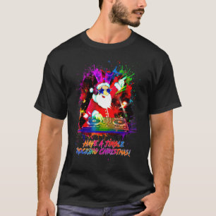 Dj Santa Claus Have A Jingle Rocking Christmas T-Shirt