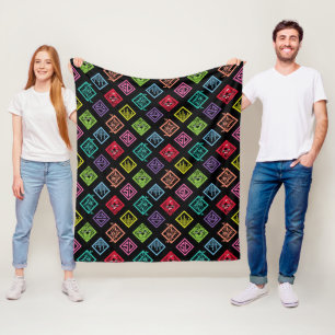 DJ Scooby-Doo Pattern Fleece Blanket