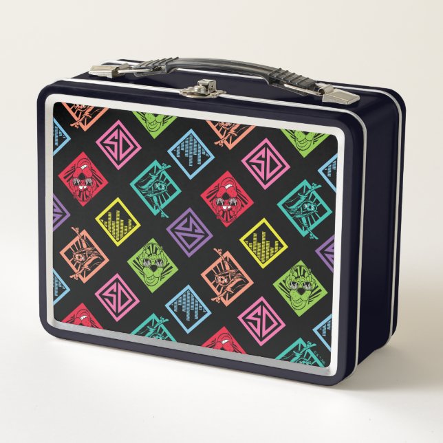 DJ Scooby-Doo Pattern Metal Lunch Box (Front)