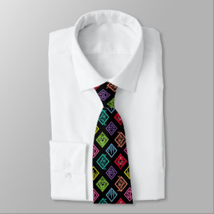 DJ Scooby-Doo Pattern Tie