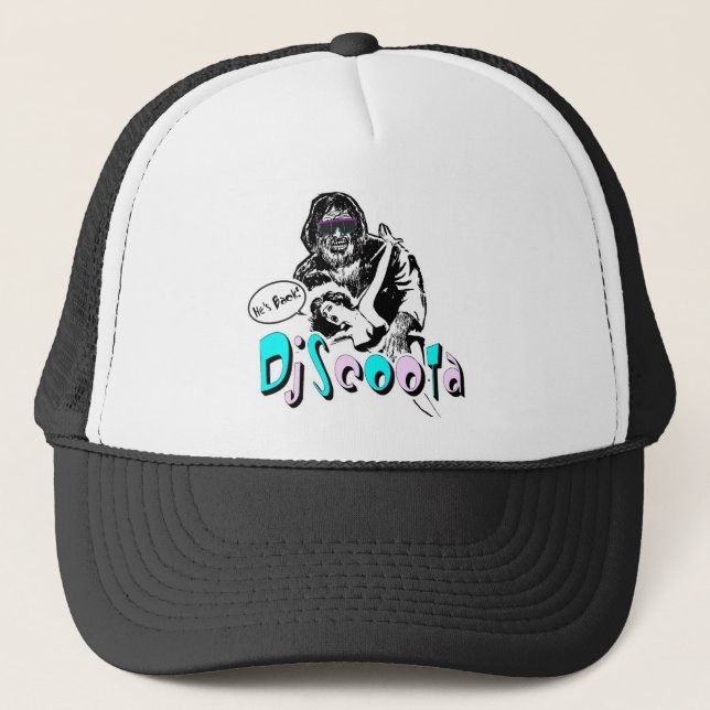 Dj Scoota "He's Back!" Trucker Hat (Front)