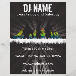 DJ Shadows Music Flyer