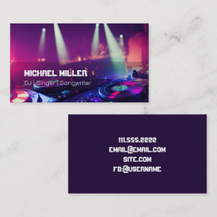 DJ - Singer Business Card