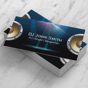 DJ Singer Songwriter Modern Music Business Card