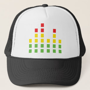 dj sound audio equalizer trucker hat